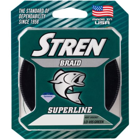 Stren Braid Line 20 Lb Low-Vision Green 150 Yards - 6 Lb Diameter