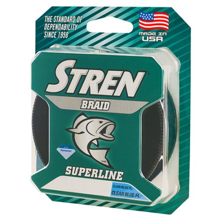 Stren Braid Line 15Lb Clear/Blue 150 Yards - 4Lb Diameter