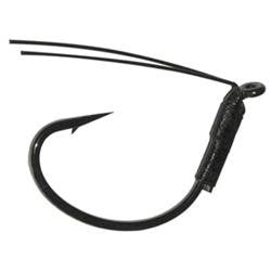 Gamakatsu Wicked Wacky Hook Black Nickel Weedless - 3 Per Pack