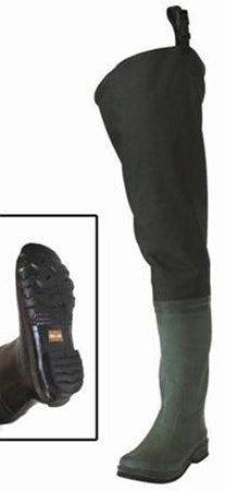 Frogg Toggs Cascades 2-Ply Rubber Bootfoot Cleated Hip Wader Forest Green Size 7