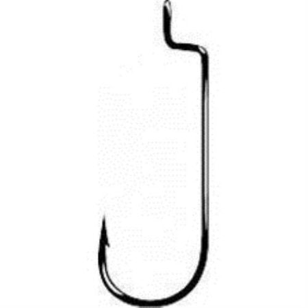 Gamakatsu Wide Offset Worm - Black - 25 Per Pack