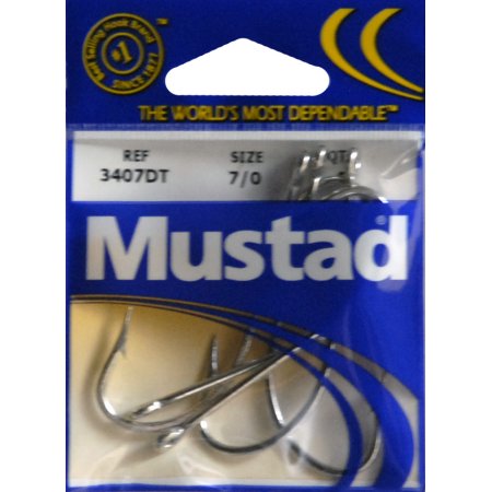 Mustad Poly Bag Hooks Tin O'Shaughnessy 10 Per Carton - Size 1/0 Order 10