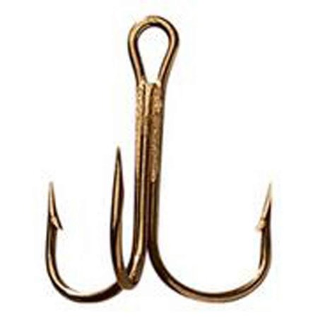 Mustad Treble Hook Bronze Size 4/0 25 Per Box