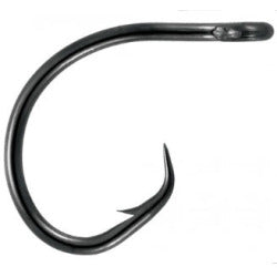 Mustad Ultra Demon Circle Hook Black Nickel 3X7 Per Pack - Size 5/0