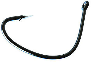 Trokar Inshore Saltwater Kahle Platinum Black Offset Size 1/0 - 14 Per Pack