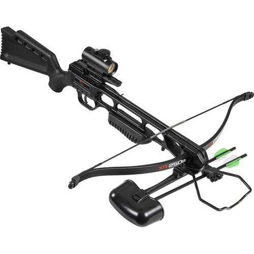 Barnett Wildgame XR250B Recurve Crossbow With Quiver 2-18" Arrows RCD & Red Dot Sight - Black