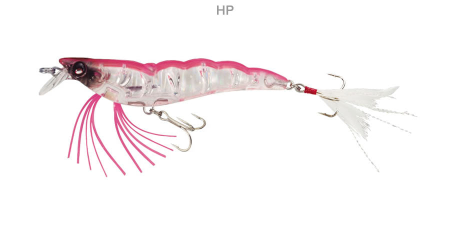 Yozuri Crystal 3D Shrimp 2.75" 1/4 Oz Holo Pink Shrimp